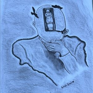 Abstract Black and White Art Print